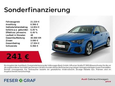 Gebraucht Audi A3 S-Line 204 PS (150 kW) 2022 Blau Limousine
