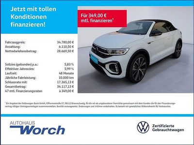 Gebraucht VW T-Roc Cabriolet Style 150 PS (110 kW) 2025 Weiß Cabrio
