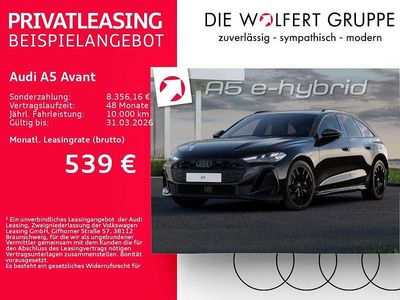 Mythosschwarz metallic Neu 2025 Audi A5 S-Line Kombi | 67.555 € (Superpreis)
