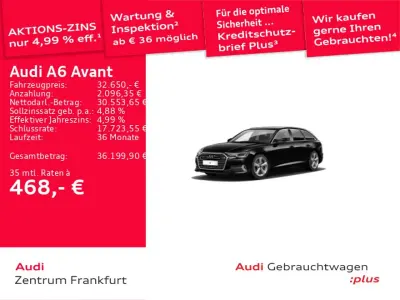 Second-hand Audi A6 Sport 204 CP (150 kW) 2022 Negru Break