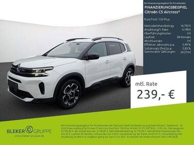 Gebraucht Citroën C5 Aircross PureTech 131 PS (96 kW) 2023 Lack weiss perlglänzend/typ au SUV