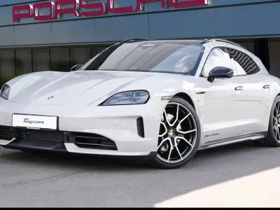 Neu Porsche Taycan Sport Turismo Black Edition 319 kW (435 PS) 2026 Weiß Kombi