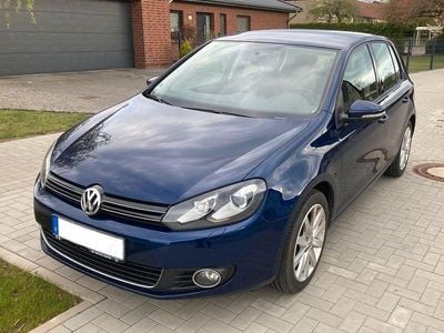 Usata VW Golf VI Highline 110 CV (80 kW) 2009 Blu Utilitaria