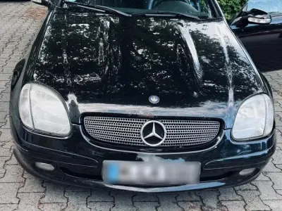 Gebraucht Mercedes SLK200 2001 Schwarz Cabrio