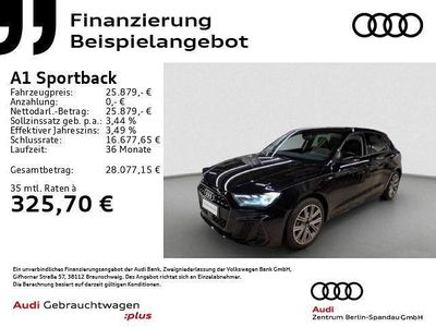 Schwarz Gebraucht 2024 Audi A1 Sportback S-Line Kleinwagen | 25.879 € (Etwas zu teuer)