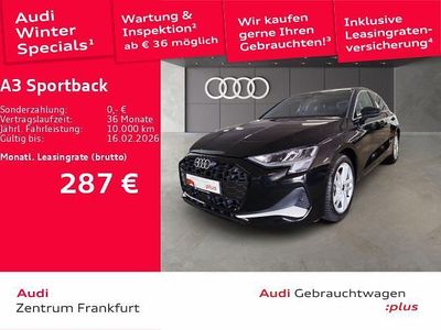 Mythosschwarz metallic/mythoss Gebraucht 2025 Audi A3 Advanced Limousine | 31.998 € (Superpreis)