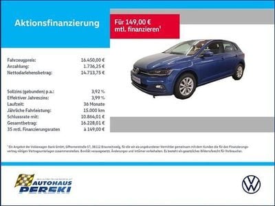 Gebraucht VW Polo Highline 95 PS (69 kW) 2021 Blau Kleinwagen