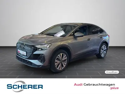 Gebraucht Audi Q4 Sportback e-tron Advanced Plus 150 kW (204 PS) 2023 Taifungrau metallic (metallic) SUV