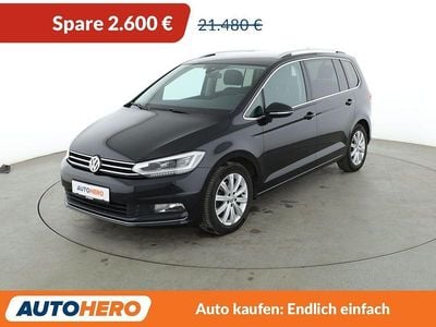 Gebraucht VW Touran Highline 150 PS (110 kW) 2017 Schwarz Van / Kleinbus