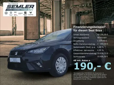 Neu Seat Ibiza Reference 80 PS (58 kW) 2025 Schwarz Limousine