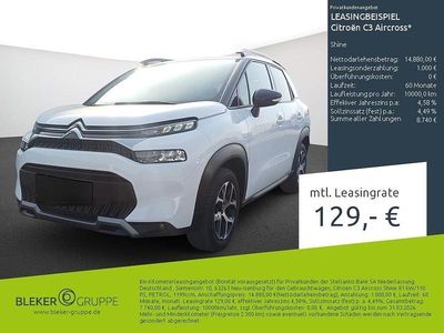 Gebraucht Citroën C3 Aircross Shine 110 PS (80 kW) 2023 Weiß SUV