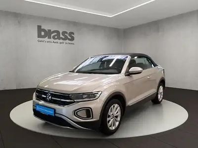 Gebraucht VW T-Roc Cabriolet Style 150 PS (110 kW) 2023 Ivory silver metallic/schwarz Cabrio