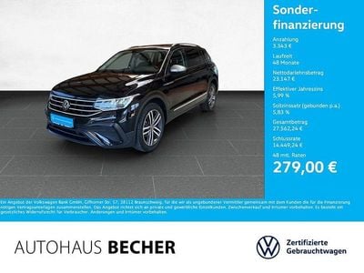 Schwarz Gebraucht 2022 VW Tiguan Allspace Life SUV | 26.490 € (Guter Preis)