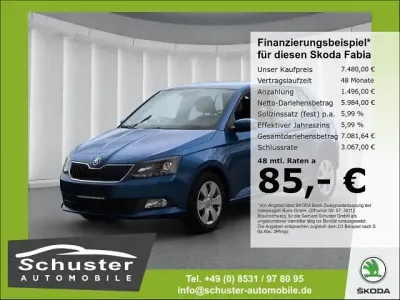 Gebraucht Skoda Fabia Ambition 90 PS (66 kW) 2015 Blau Kleinwagen