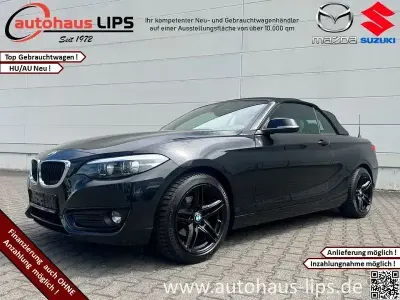 Gebraucht BMW 218 Advantage 136 PS (100 kW) 2018 Black sapphire metallic Cabrio