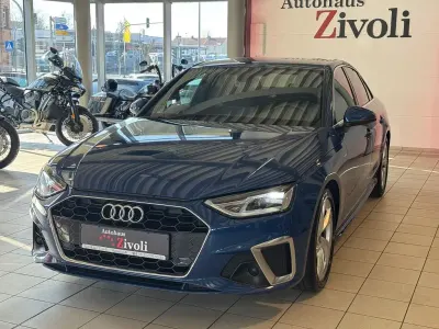 Second-hand Audi A4 S-Line 136 CP (100 kW) 2023 Albastru Berlinǎ