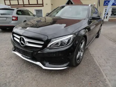 Gebraucht Mercedes C200 AMG line 136 PS (100 kW) 2016 Obsidianschwarz  metalliclack Kombi
