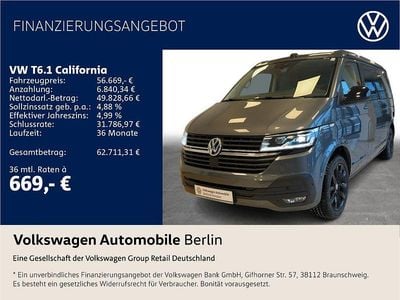 Gebraucht VW California Edition 204 PS (150 kW) 2022 Indiumgrau metallic/dach schwa Van