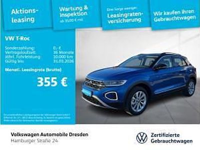 Gebraucht VW T-Roc Style 150 PS (110 kW) 2025 Blau (ravennablau metallic/schwarz) SUV