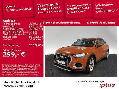 Gebraucht Audi Q3 Advanced Plus 150 PS (110 kW) 2023 Pulsorange SUV
