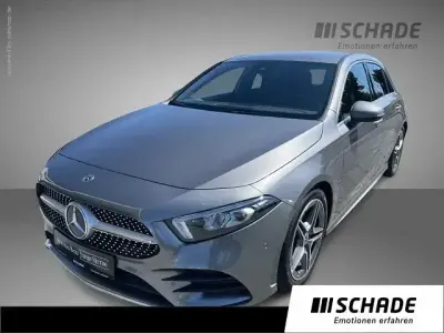 Gebraucht Mercedes A200 AMG line 163 PS (119 kW) 2019 Metalliclack mountaingrau Limousine