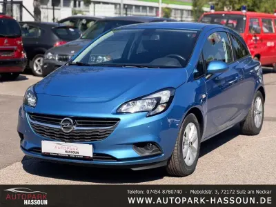 Gebraucht Opel Corsa Active 101 PS (74 kW) 2017 Arktis blau (m2) Kleinwagen