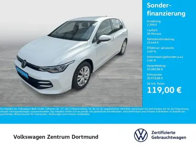 Brugt VW Golf VIII Life 150 HK (110 kW) 2025 Hvid Sedan