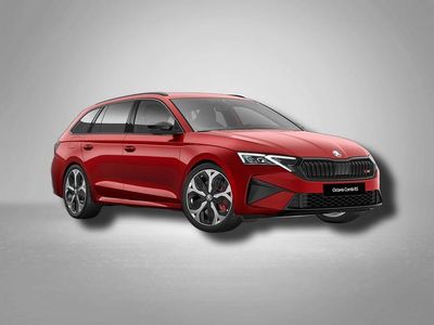 Neu Skoda Octavia RS 265 PS (194 kW) 2025 Cinnamon red metallic Kombi