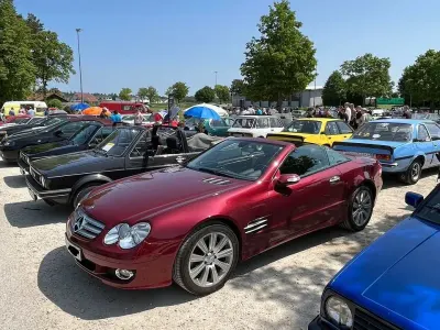 Gebraucht Mercedes SL350 272 PS (200 kW) 2008 Rot Cabrio