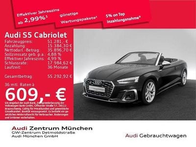 Gebraucht Audi S5 Cabriolet Ambiente 354 PS (260 kW) 2023 Mythosschwarz metallic Cabrio