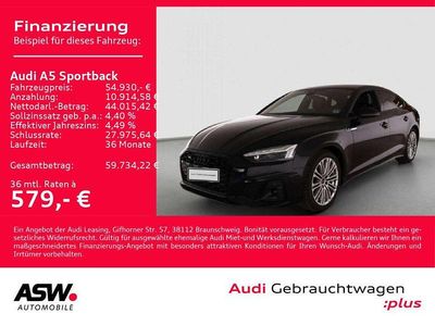 Mythosschwarz metallic Gebraucht 2025 Audi A5 Sportback S-Line Kleinwagen | 54.930 €