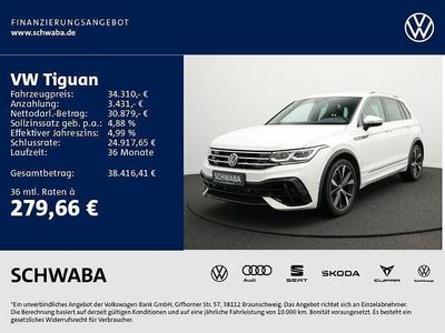 Pure white Gebraucht 2021 VW Tiguan R SUV | 34.310 € (Guter Preis)