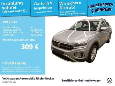 Gebraucht VW T-Roc Life 150 PS (110 kW) 2025 Pyritsilber metallic SUV