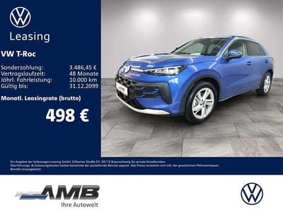 Second-hand VW T-Roc Life 150 CP (110 kW) 2025 Albastru SUV