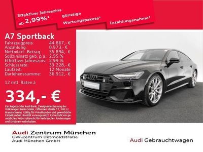 Gebraucht Audi A7 Sportback Ambiente 204 PS (150 kW) 2022 Brillantschwarz Kleinwagen