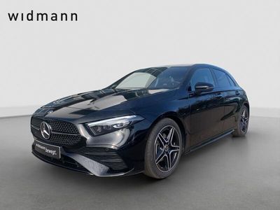 Gebraucht Mercedes A200 AMG line 163 PS (119 kW) 2024 Unilack nachtschwarz Limousine