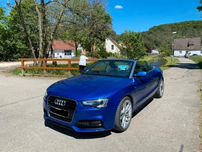 Gebraucht Audi A5 Cabriolet S-line plus 245 PS (180 kW) 2015 Blau Cabrio