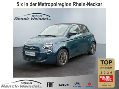 Gebraucht Fiat 500e Action 86 kW (118 PS) 2021 Ozean grün) (gruen Cabrio