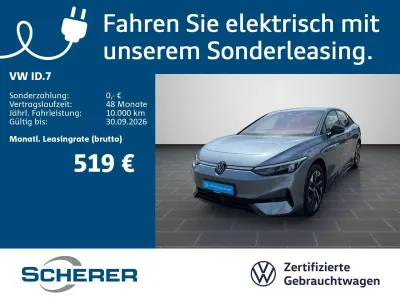 Gebraucht VW ID.7 Pro 210 kW (286 PS) 2025 Stonewashed blue metallic (metallic) Limousine