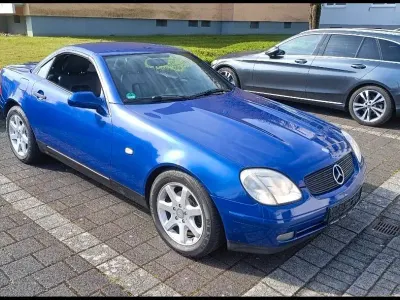 Second-hand Mercedes SLK200 136 CP (100 kW) 1998 Albastru Cabrio
