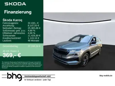 Gebraucht Skoda Karoq SportLine 150 PS (110 kW) 2024 Graphitegrau metallic SUV