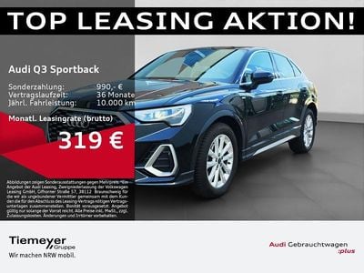 Gebraucht Audi Q3 Sportback S-Line 150 PS (110 kW) 2025 Schwarz SUV