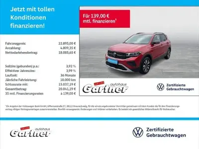 Gebraucht VW T-Cross Goal 95 PS (69 kW) 2025 Kings red metallic SUV