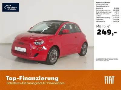 Gebraucht Fiat 500e Red 86 kW (118 PS) 2024 Rot by (red) Cabrio