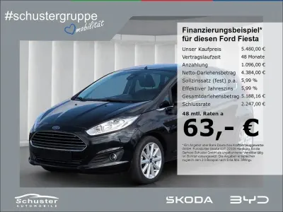Gebraucht Ford Fiesta Titanium 101 PS (74 kW) 2016 Schwarz Kleinwagen