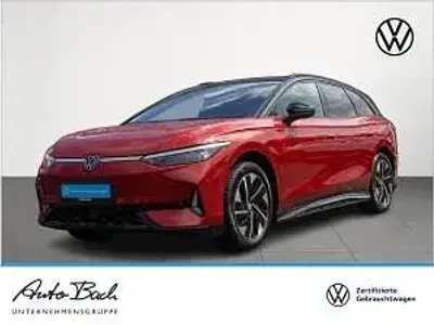 Gebraucht VW ID.7 250 kW (340 PS) 2025 Rot (kings red metallic/schwarz) Kombi