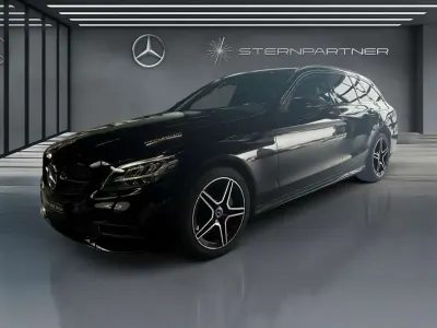 Gebraucht Mercedes C180 AMG 156 PS (114 kW) 2020 Unilack schwarz Kombi