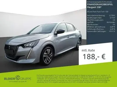 Gebraucht Peugeot 208 Allure 101 PS (74 kW) 2023 Grau Kleinwagen