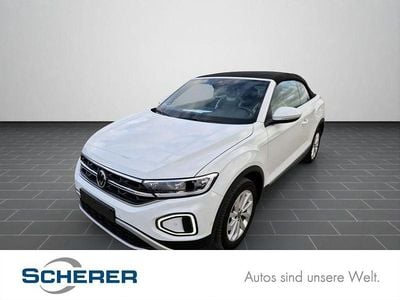 Gebraucht VW T-Roc Cabriolet Style 150 PS (110 kW) 2022 Pure white schwarz Cabrio
