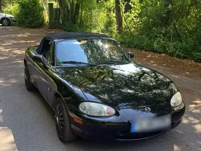 Gebraucht Mazda MX5 110 PS (80 kW) 2000 Schwarz Cabrio